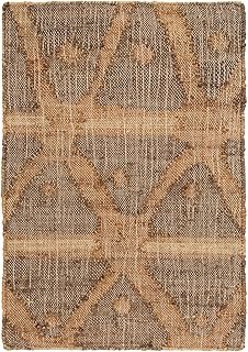 Dash and Albert Rumi Jute Area Rug - 2' x 3' Brown Geometric Handwoven A...