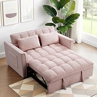 FLEXISPOT XCT4 Pull Out Couch for Small Spaces, 3-in-1 Convertible Loves...