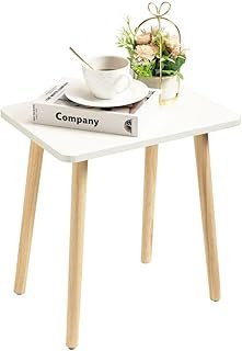 FORAOFUR Small Side Table, Modern Wood Mini Coffee Table, Easy Assembly ...