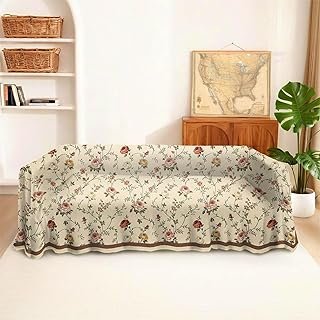 Floral Couch Cover Flower Vintage Sofa Covers for 3 Cushion Couch, 1 PC ...