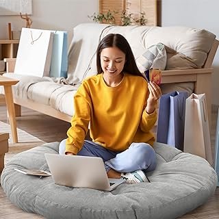 Funnymoom Extra Large Floor Pillow 35 Inch Round Circle Chair Floor Medi...
