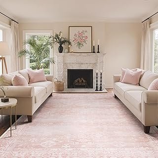 GENIMO 8x10 Area Rugs for Living Room,Machine Washable Non-Slip Vintage ...