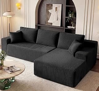 GRUSIGN Cloud Sectional Boneless Couches for Living Room, Modular L Shap...