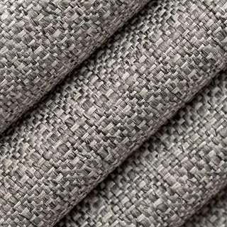 Grey Stain Resistant Performance Pet Friendly Texturedd Tweed Upholstery...