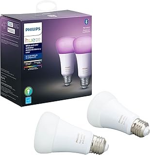 Hue Premium Smart Bulbs, 16 Million Colors, for Most Lamps & Overhead Li...