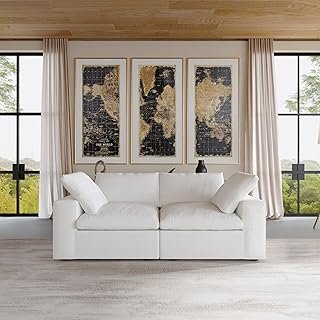 JACH Modular Cloud Sectional Sofa, Love Seat Cloud Couch, Modern Comfy S...