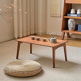 JIKUGO Bamboo Folding Coffee Table, No Assembly Required, Japanese Floor...