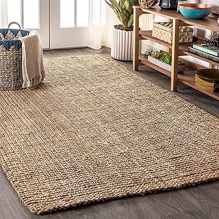 JONATHAN Y Pata Hand Woven Chunky Jute Natural Indoor Area Rug, 8x10, Bo...