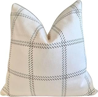 Jillien Harbor The Elliot Patterned Throw Pillow Cover – Checkered Pillo...