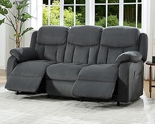Jocisland Reclining Couch, Power Reclining Sofa with Dual Wingback, 3 Se...