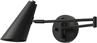 KCO Lighting Black Swing Arm Wall Sconce Farmhouse Adjustable Wall Lamp ...