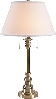 Kenroy Home Spyglass Table Lamp with Antique Brass Finish, Classic Style...