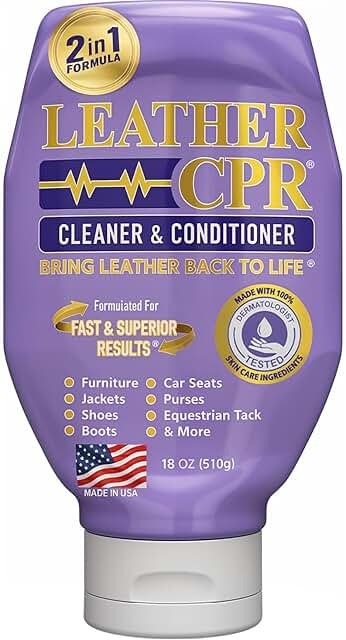 Leather CPR Cleaner & Conditioner 18oz - Cleans, Conditions, Restores & ...