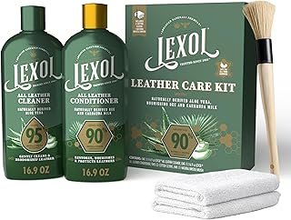 Lexol Advanced Naturals Leather Care Kit with All Leather Cleaner, Condi...