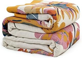MSGKV Boho Throw Blanket for Couch and Sofa 50