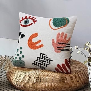 Merrycolor Boho Abstract Pillow Covers Colorful Woman Face Line Cute Pil...