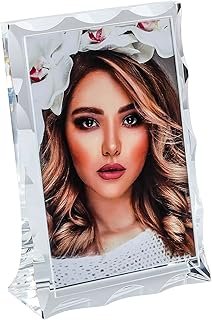 Modaier Unique Arc Crystal Picture Frame,Display Picture 4x6,Luxury Eleg...