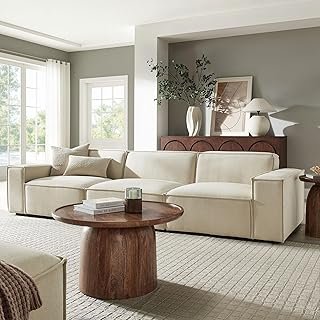 Modway Restore Performance Fabric Upholstered 3-Piece Modular Sofa Set i...
