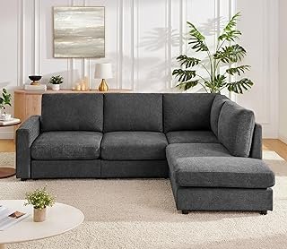 Mofolit 100“ L Shaped Couch with Reversible Chaise Sectional Sofa Corner...