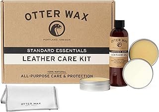 Otter Wax Essential Leather Care Kit | Complete Leather Cleaning & Condi...