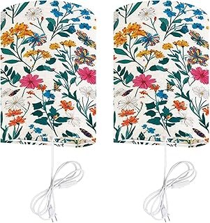 Plug in Wall Sconces Set of 2 Elegant Blooming Garden Floral Small Hand ...