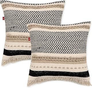 REDEARTH · Handmade Boho Throw Pillow Covers - Bohemian Chic Farmhouse S...