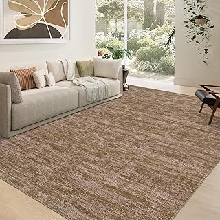 RUGSREAL Large Solid Color Area Rug for Living Room Washable Bedroom Are...