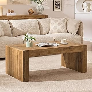 Reclaimed Solid Wood Coffee Table for Living Room, 47.3