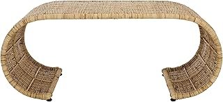 SAFAVIEH Home Collection - Tamo Light Natural Rattan Coffee Table, Sculp...