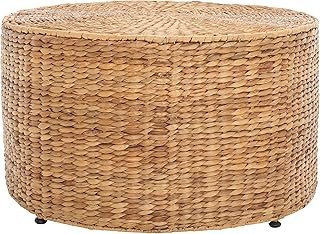 SAFAVIEH Home Collection – Jesse Wicker Coffee Table, Fully Assembled, N...