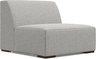 SIMPLIHOME Rex Center Sofa Module in 100% Recycled Polyester Tightly Wov...
