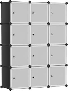 SONGMICS Cube Storage Organizer, 12-Cube Closet Storage Shelves, Modular...