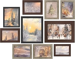 SONGMICS Picture Frames, Collage Picture Frames Set of 10, Two 8x10, Fou...