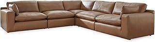 Signature Design by Ashley Emilia Modern Modular Leather Match 5-Piece S...