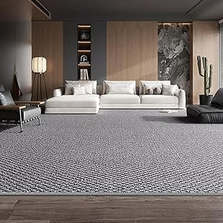 Sisal Area Rug Grey Japanese Style Solid Modern Living Room Rugs 4x6 Mod...