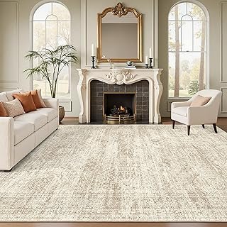 Soalmost Washable Area Rug 8x10, Large Soft Rugs for Living Room Vintage...