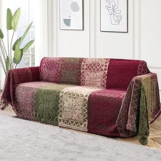 Turquoize Boho Couch Cover Bohemian Cotton Sofa Cover Sofa Throw Cover f...