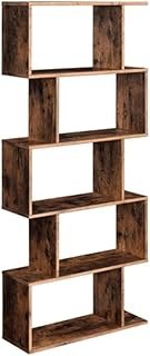 VASAGLE Bookcase, 5-Tier Bookshelf, Display Shelf and Room Divider, Free...