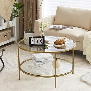 VINGLI Glass Coffee Table, 30