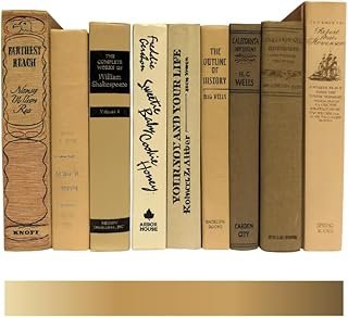 Vintage Book Decor, Real Old Books for Decor, Antique Set, Custom Rustic...