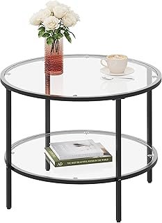 WLIVE Round Coffee Table, 25.6