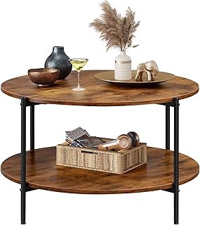 WLIVE Round Coffee Table, 32.6