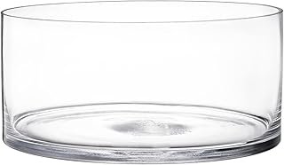 YOUEON Wide Glass Cylinder Vase, 4