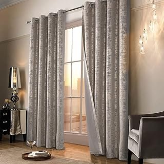 always4u Champagne Soft Velvet Curtains 95 Inch Length Luxury Bedroom Cu...