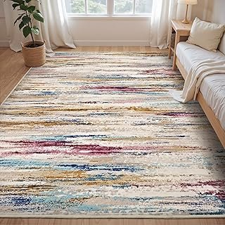 tchdio 5x7 Area Rugs for Living Room, Colorful Modern Abstract Area Rug,...